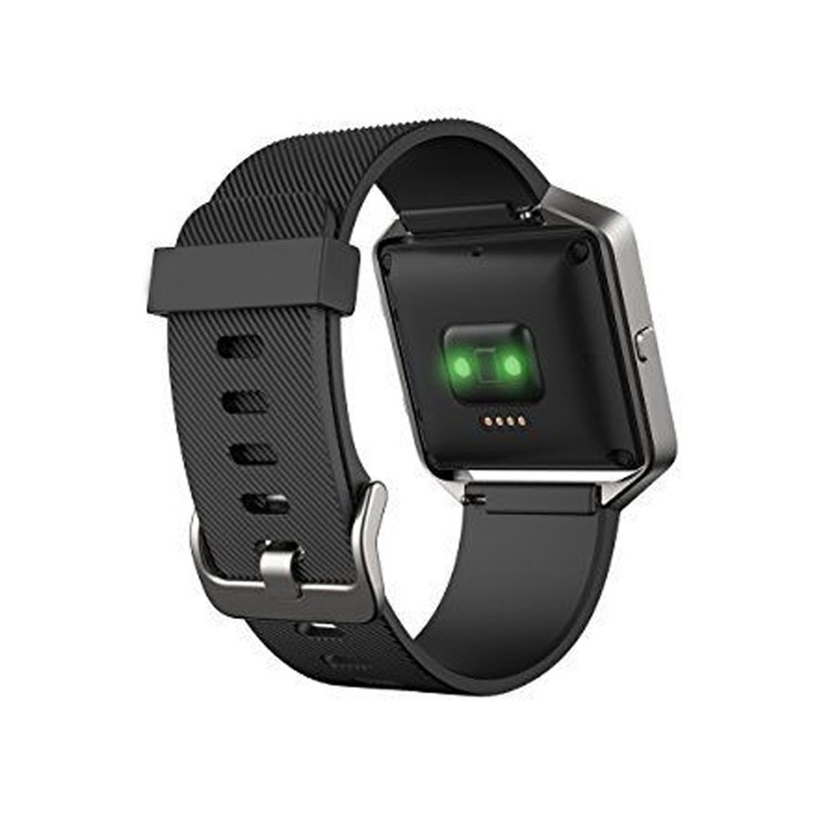Weiches Silikon Sport Uhrenarmband für Fitbit Blaze - Schwarz-5