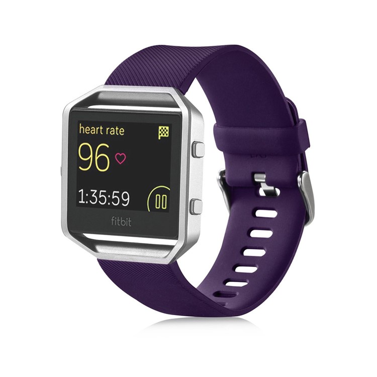 Soft Silicone Sports Watchband for Fitbit Blaze - Purple-2