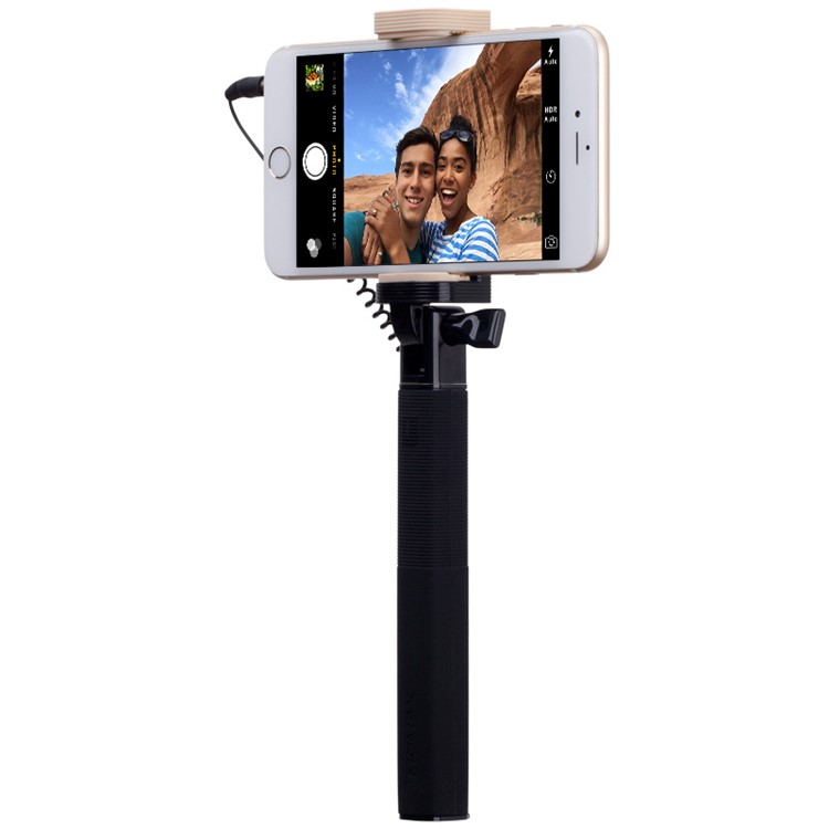 MOMAX Selfie Mini Mini 3.5mm Audio Cable Extendable Handheld Monopod - Black-7