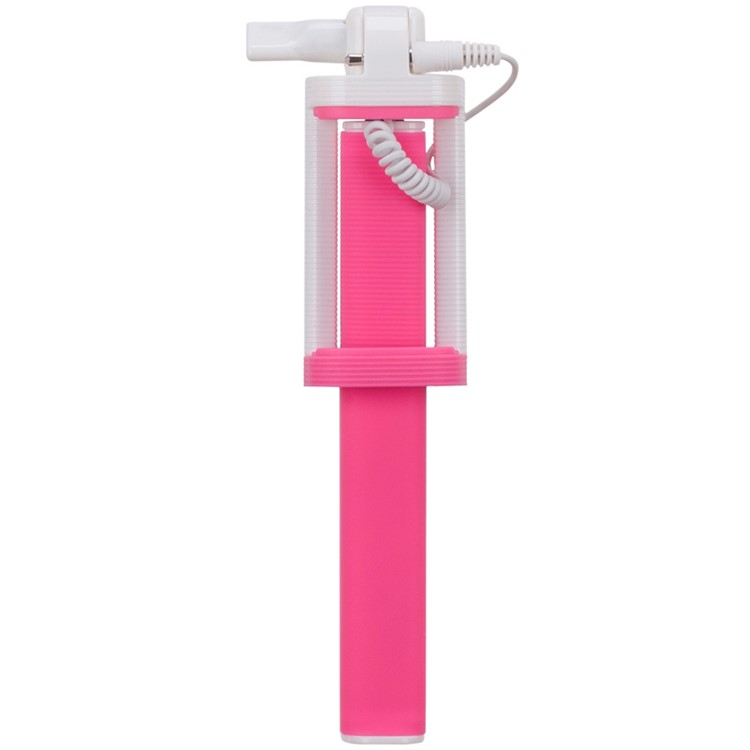 MOMAX Selfie Mini Mini 3.5mm Audio Cable Extendable Handheld Monopod - Rose-2