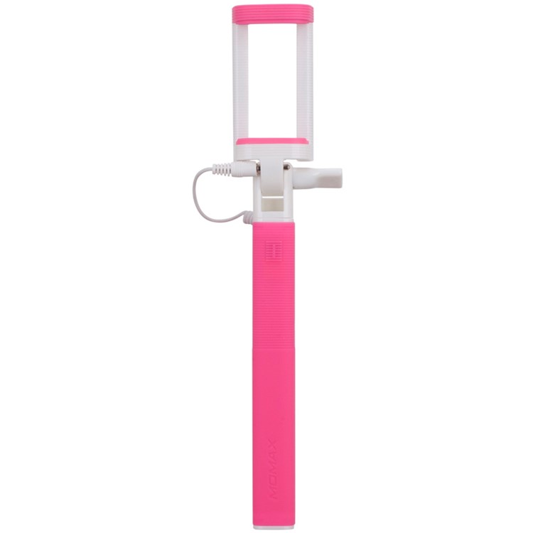 MOMAX Selfie Mini Mini 3.5mm Audio Cable Extendable Handheld Monopod - Rose-3