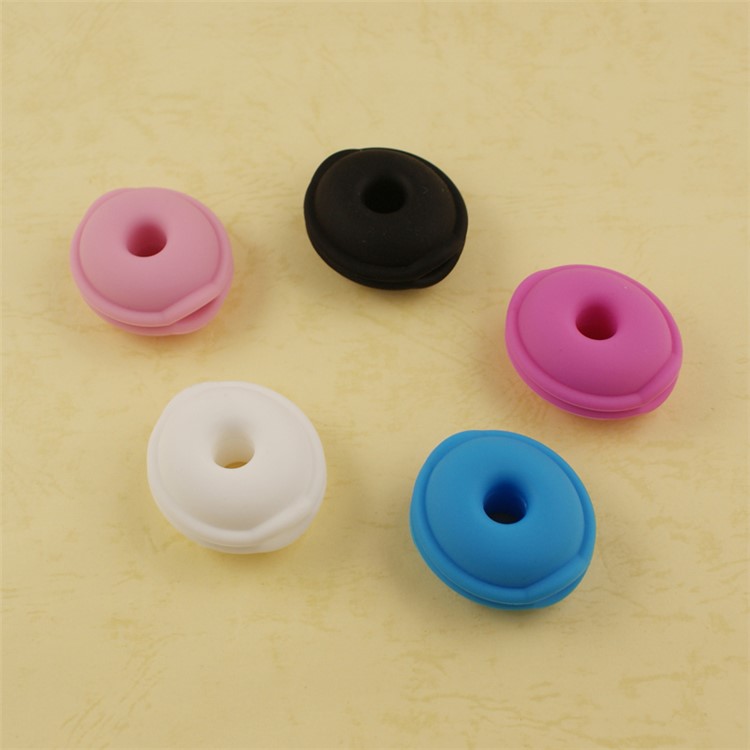 LENTION Mini Cable Winder Cord Organizer for Earphone USB Cable - Rose-14