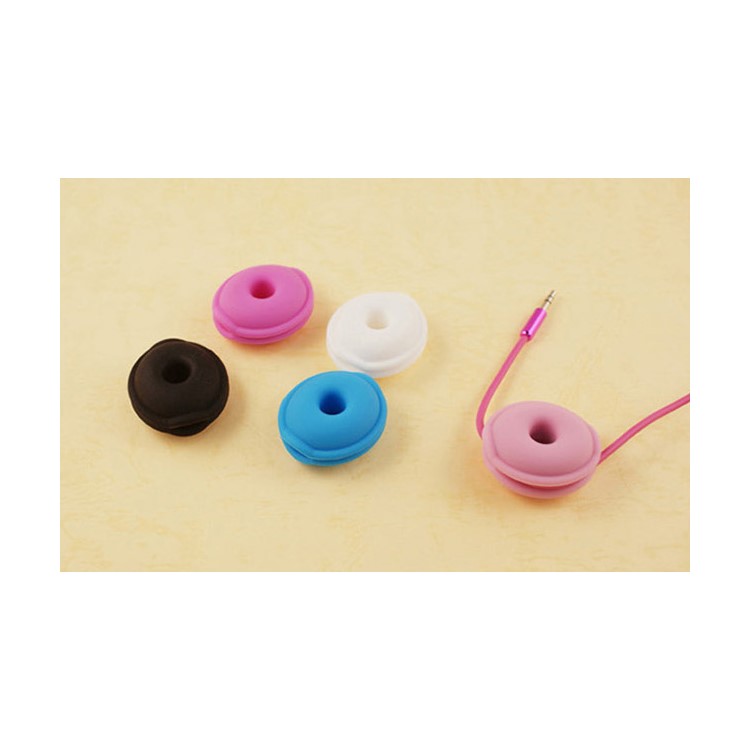 LENTION Mini Cable Winder Cord Organizer for Earphone USB Cable - Rose-16
