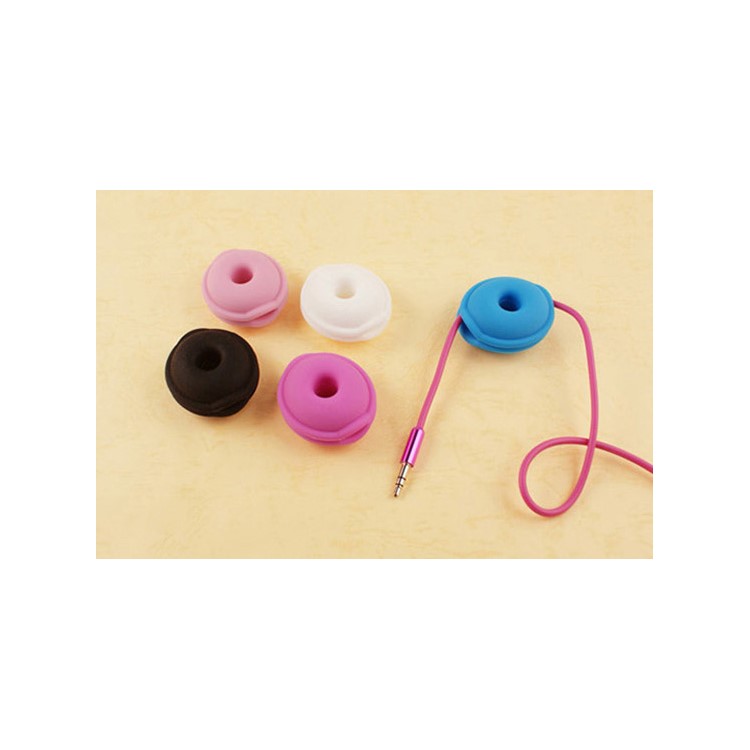 LENTION Mini Cable Winder Cord Organizer for Earphone USB Cable - Rose-17