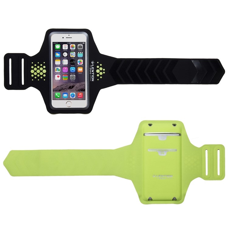 LENTION Sweatproof Sport Armband with Card Slot for iPhone 6s Plus/6 Plus - Black-2