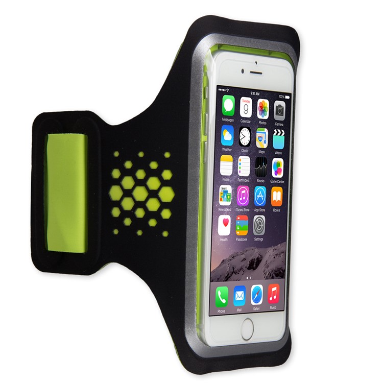 LENTION Sweatproof Sport Armband with Card Slot for iPhone 6s Plus/6 Plus - Black-3