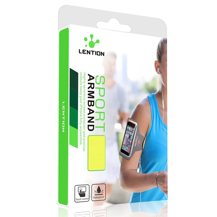LENTION Sweatproof Sport Armband with Card Slot for iPhone 6s Plus/6 Plus - Black-6