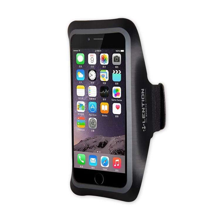 LENTION Active Series for iPhone 6s Plus / 6 Plus Sport Armband with Card Slot - Grey-3
