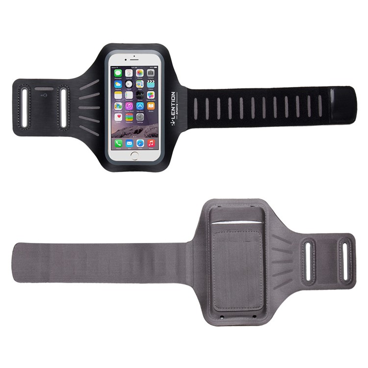 LENTION Active Series for iPhone 6s Plus / 6 Plus Sport Armband with Card Slot - Grey-5