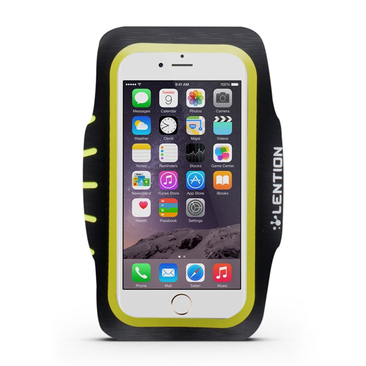 LENTION Active Series for iPhone 6s Plus / 6 Plus Sport Arm Band with Card Slot - Yellow-1