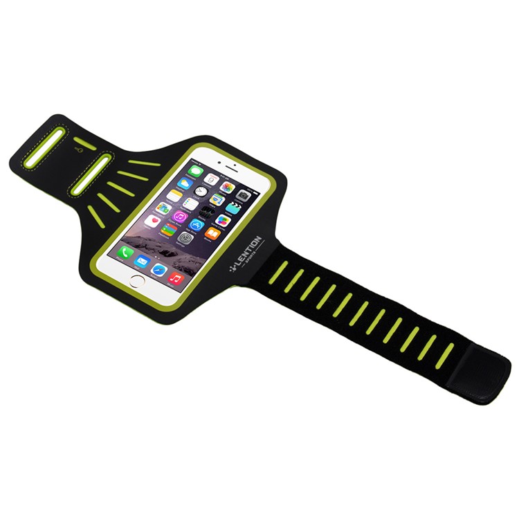 LENTION Active Series for iPhone 6s Plus / 6 Plus Sport Arm Band with Card Slot - Yellow-2