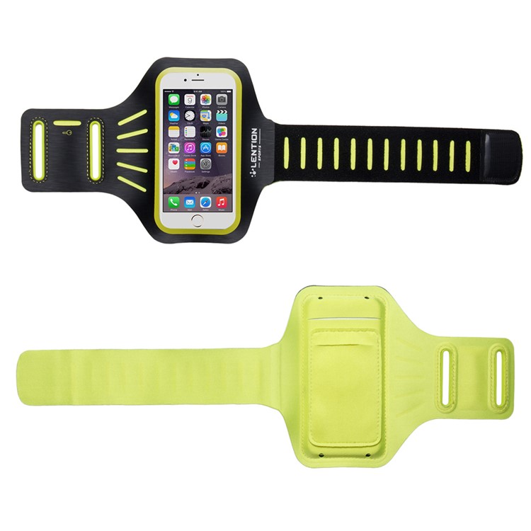 LENTION Active Series for iPhone 6s Plus / 6 Plus Sport Arm Band with Card Slot - Yellow-5