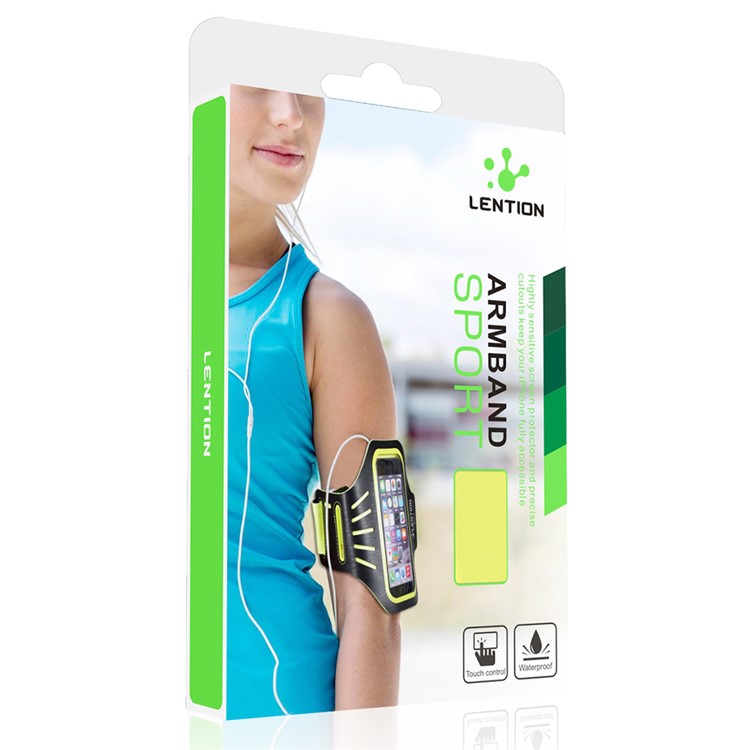 LENTION Active Series for iPhone 6s Plus / 6 Plus Sport Arm Band with Card Slot - Yellow-6