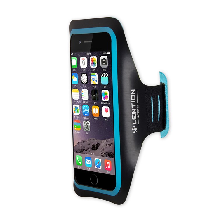 LENTION Active Series for iPhone 6s Plus / 6 Plus Sport Armband with Card Slot - Blue-4