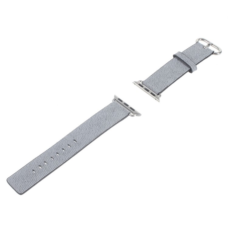 Nylon Fabric Sport Wrist Band for Apple Watch Series 3 Series 2 Series 1 38mm - Grey-2