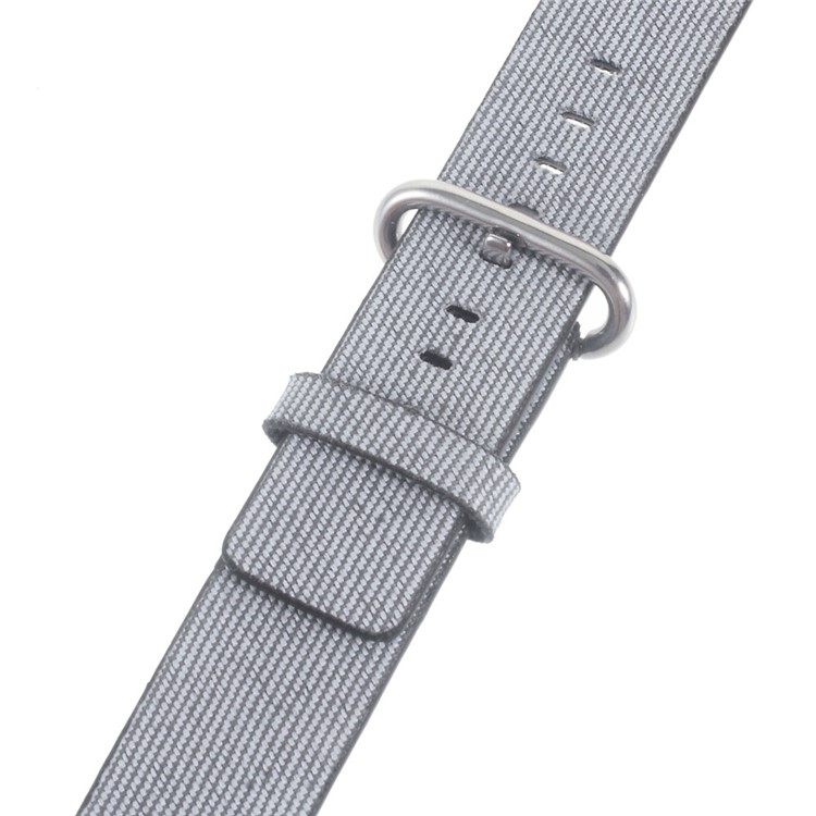 Nylon Fabric Sport Wrist Band for Apple Watch Series 3 Series 2 Series 1 38mm - Grey-4