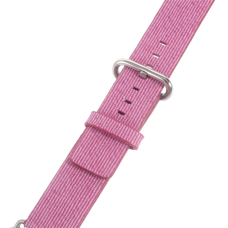 Nylon Fabric Sport Watchband for Apple Watch Series 3 Series 2 Series 1 38mm - Rose-4