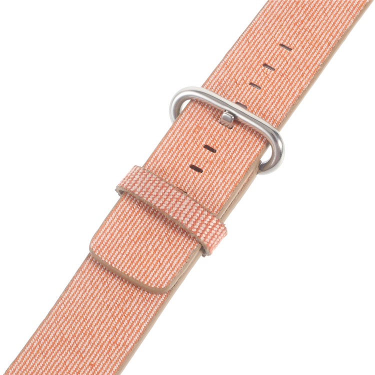 Nylon Fabric Sport Watchband Strap for Apple Watch Series 3 Series 2 Series 1 38mm - Orange-4