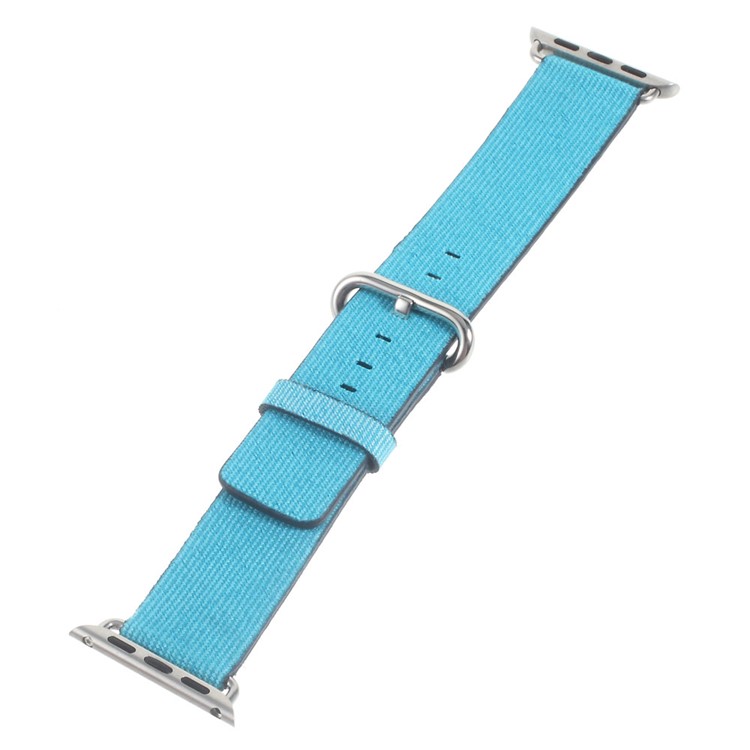 Nylon Fabric Sport Watchband Strap for Apple Watch Series 3 Series 2 Series 1 38mm - Baby Blue-1