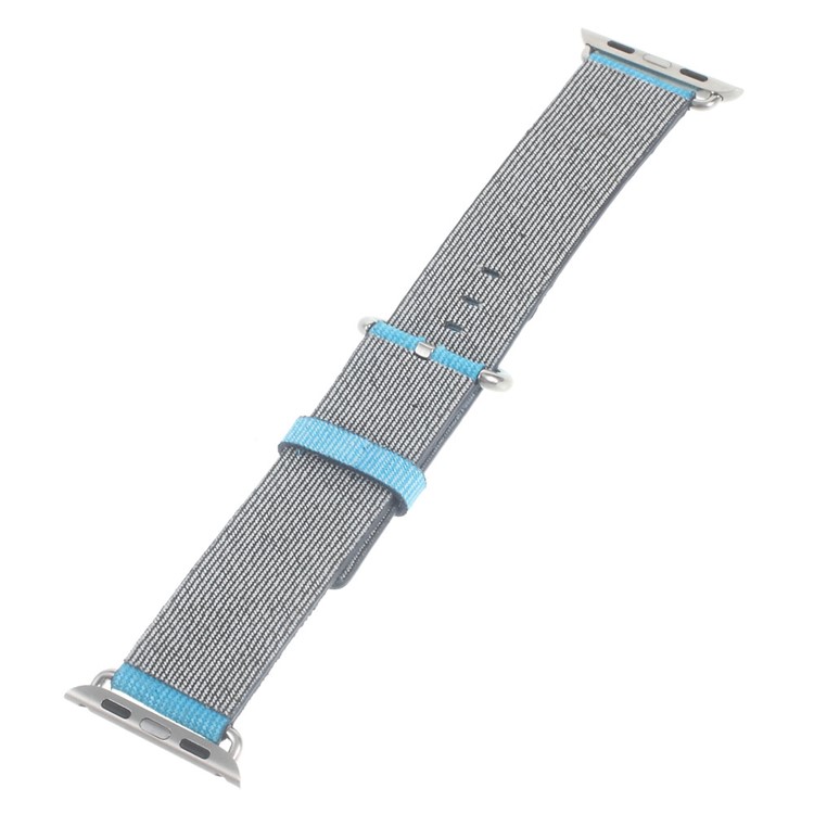 Nylon Fabric Sport Watchband Strap for Apple Watch Series 3 Series 2 Series 1 38mm - Baby Blue-2