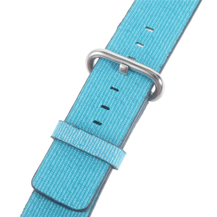 Nylon Fabric Sport Watchband Strap for Apple Watch Series 3 Series 2 Series 1 38mm - Baby Blue-4