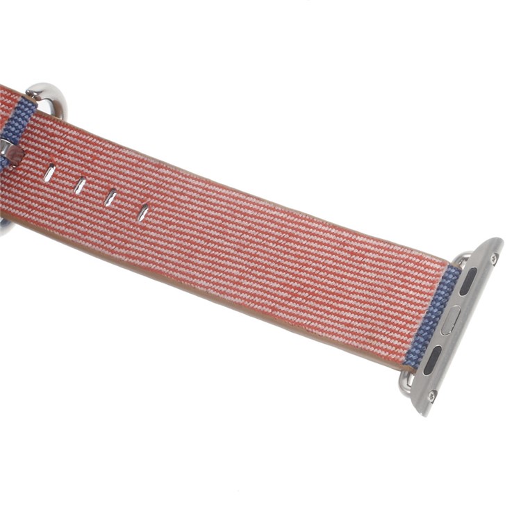Nylon Fabric Sport Watch Band for Apple Watch Series 3 Series 2 Series 1 38mm - Dark Blue-4