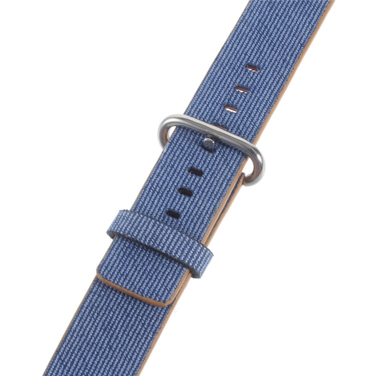 Nylon Fabric Sport Watch Band for Apple Watch Series 3 Series 2 Series 1 38mm - Dark Blue-5