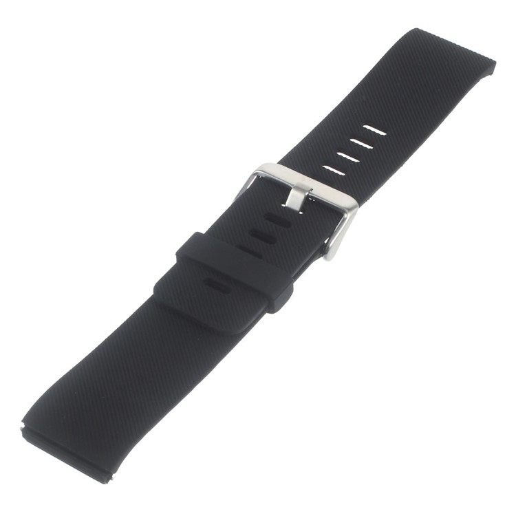 Soft Silicone Sports Watchband for Fitbit Blaze - Black-1