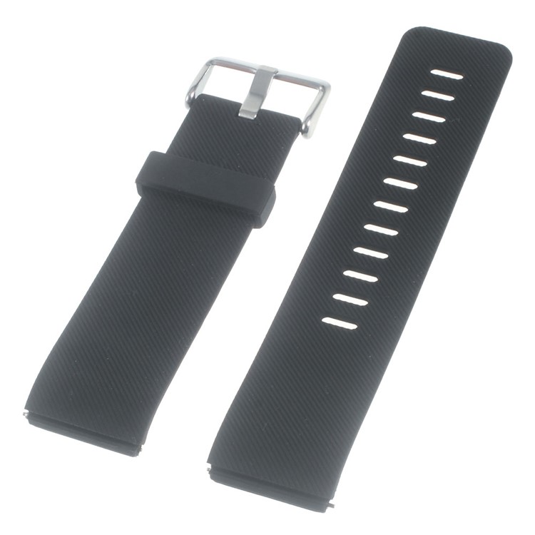 Soft Silicone Sports Watchband for Fitbit Blaze - Black-5