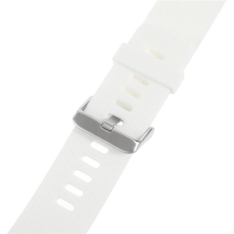 Soft Silicone Sports Watchband for Fitbit Blaze - White-4