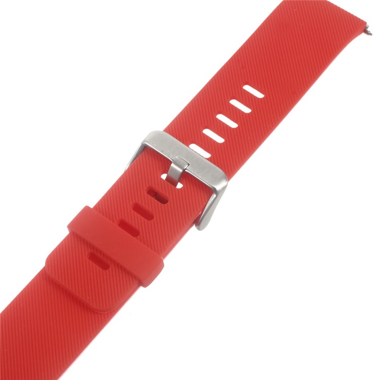 Soft Silicone Sports Watchband for Fitbit Blaze - Red-4