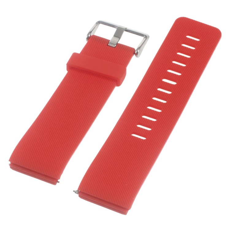 Soft Silicone Sports Watchband for Fitbit Blaze - Red-5