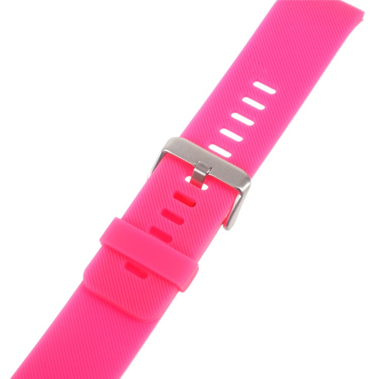 Soft Silicone Sports Watchband for Fitbit Blaze - Rose-4