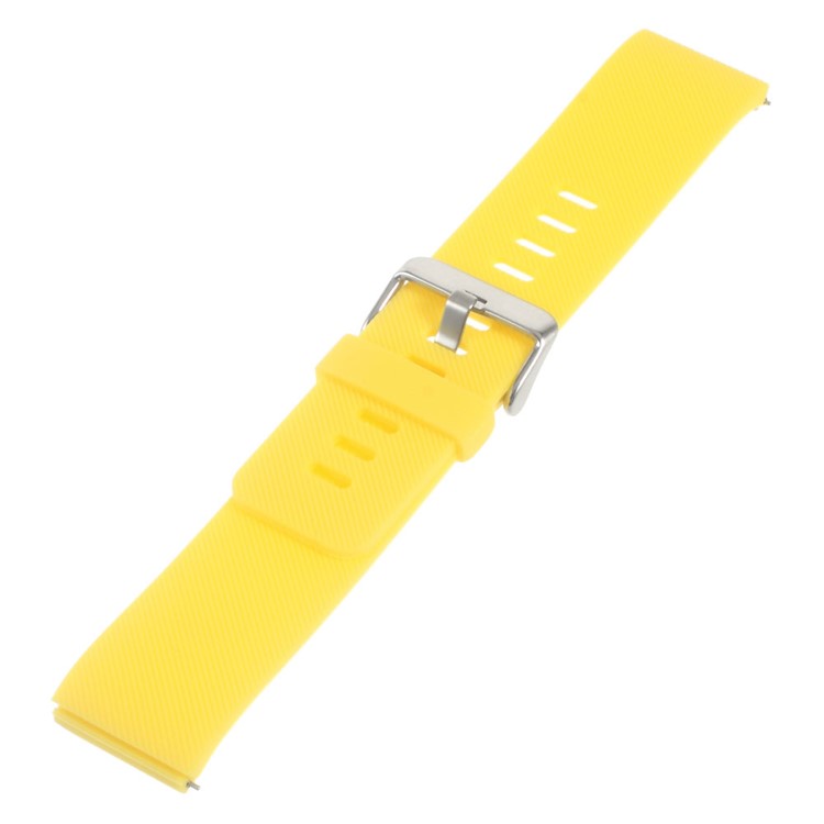 Soft Silicone Sports Watchband for Fitbit Blaze - Yellow-1