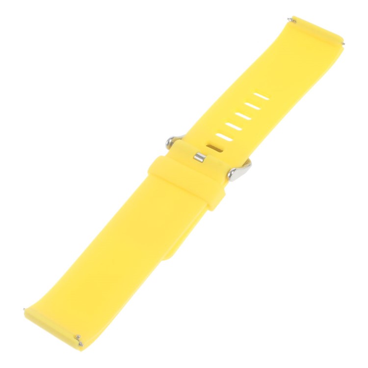Soft Silicone Sports Watchband for Fitbit Blaze - Yellow-2