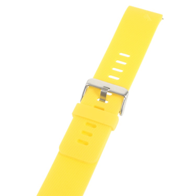 Soft Silicone Sports Watchband for Fitbit Blaze - Yellow-3