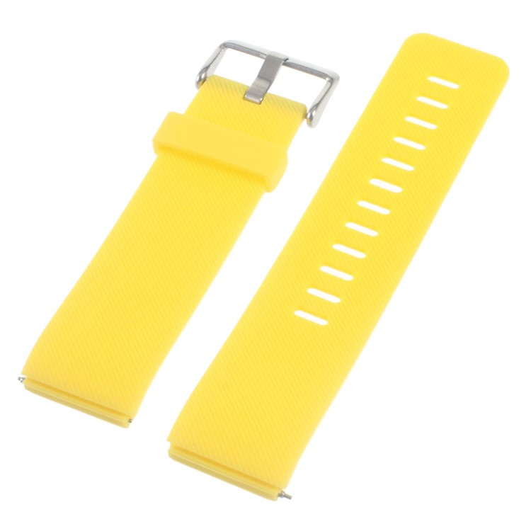 Soft Silicone Sports Watchband for Fitbit Blaze - Yellow-5