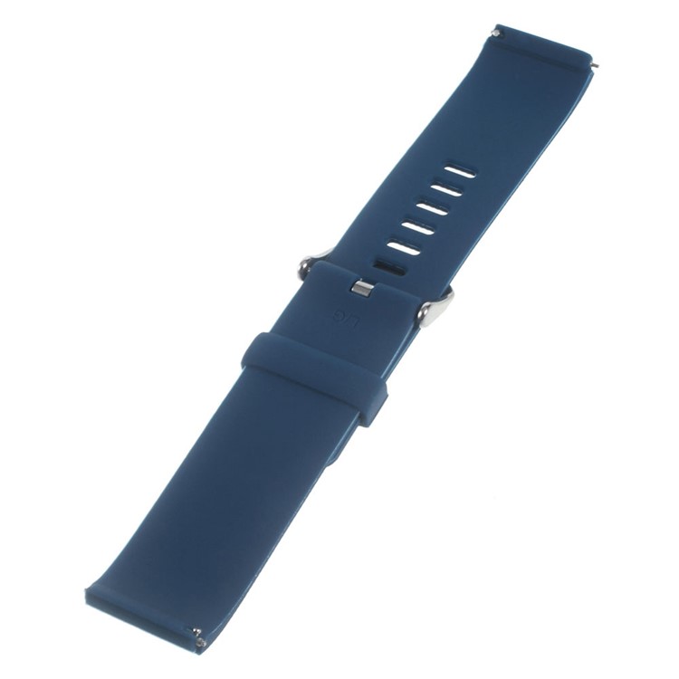 Soft Silicone Sports Watchband for Fitbit Blaze - Dark Blue-2