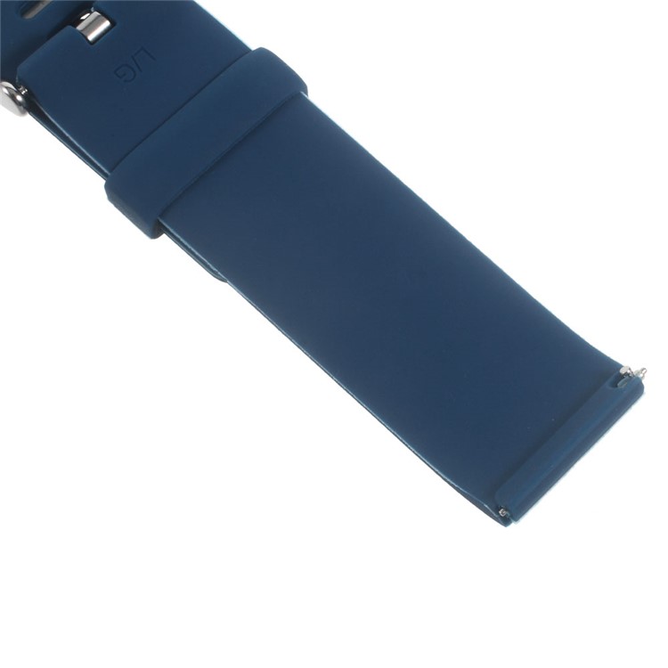 Soft Silicone Sports Watchband for Fitbit Blaze - Dark Blue-4