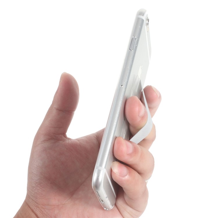 Universal Slim Elastic Phone Finger Grip Strap, Size: 53 x 32 x 1.8mm - Transparent-4