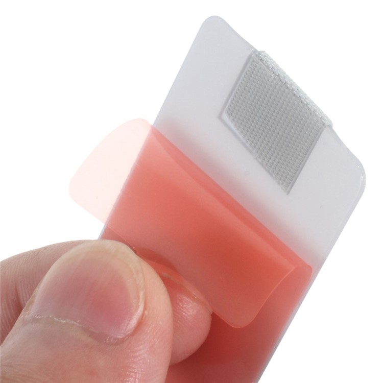 Universal Rubberized Slim Elastic Phone Finger Grip Strap, Size: 53 x 32 x 1.8mm - Silver Color-5