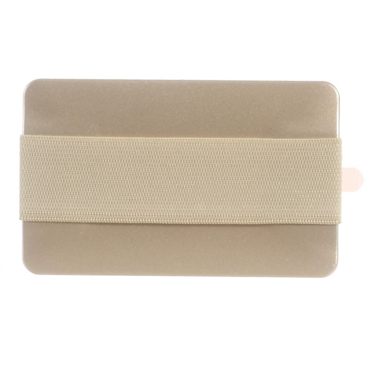 Universal Rubberized Slim Elastic Phone Finger Grip Strap, Size: 53 x 32 x 1.8mm - Gold Color-3