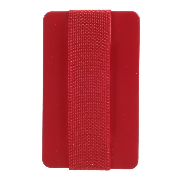 Universal Rubberized Slim Elastic Phone Finger Grip Strap, Size: 53 x 32 x 1.8mm - Red-2