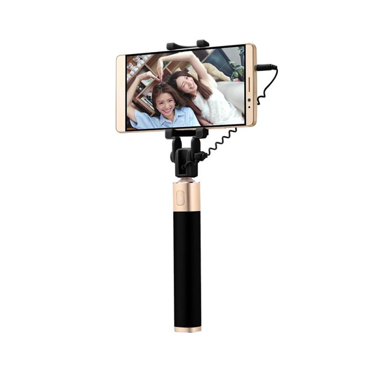 HUAWEI AF11 3.5mm Wired Cable Control Extendable Selfie Stick for Huawei P9/iPhone 6s Etc - Black-4