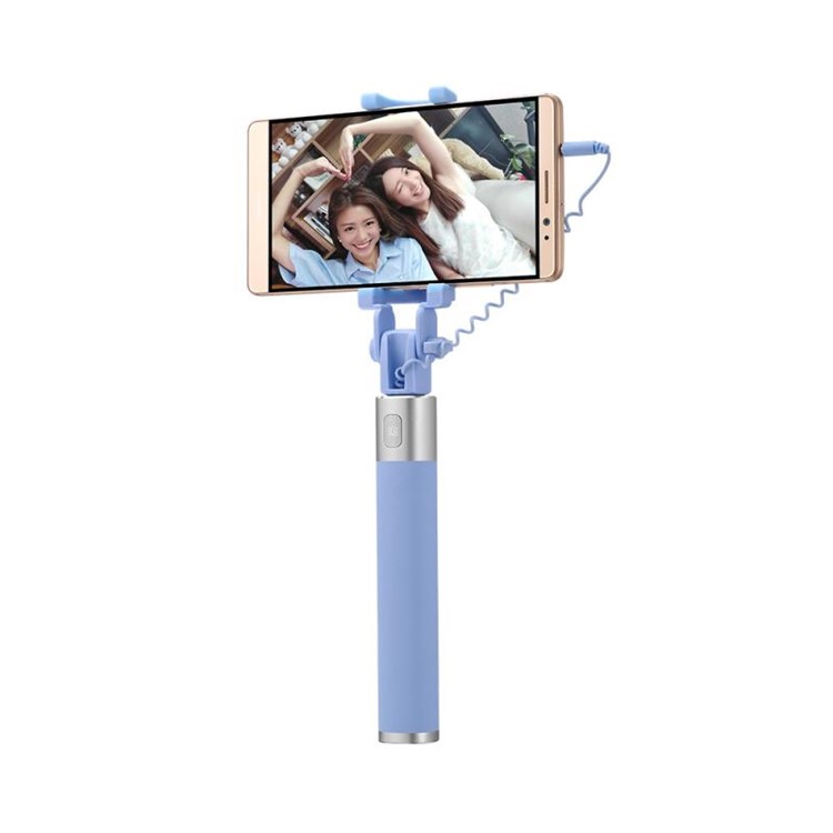 HUAWEI AF11 3.5mm Wired Cable Control Extendable Monopod for Huawei P9/iPhone 6s Etc - Blue-5