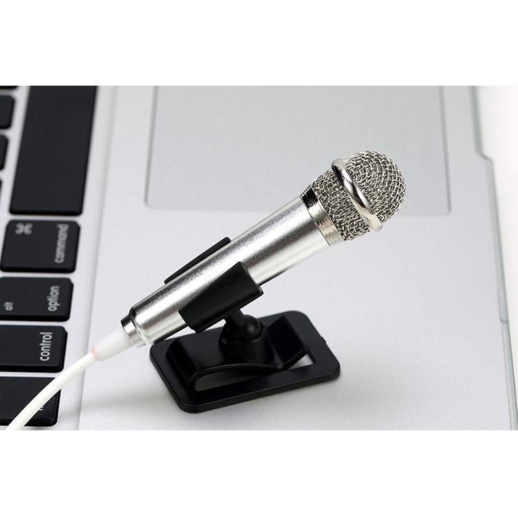 REMAX RMK-K01 Mini Karaoke Microphone for Song-singing APPs - Silver Color-3