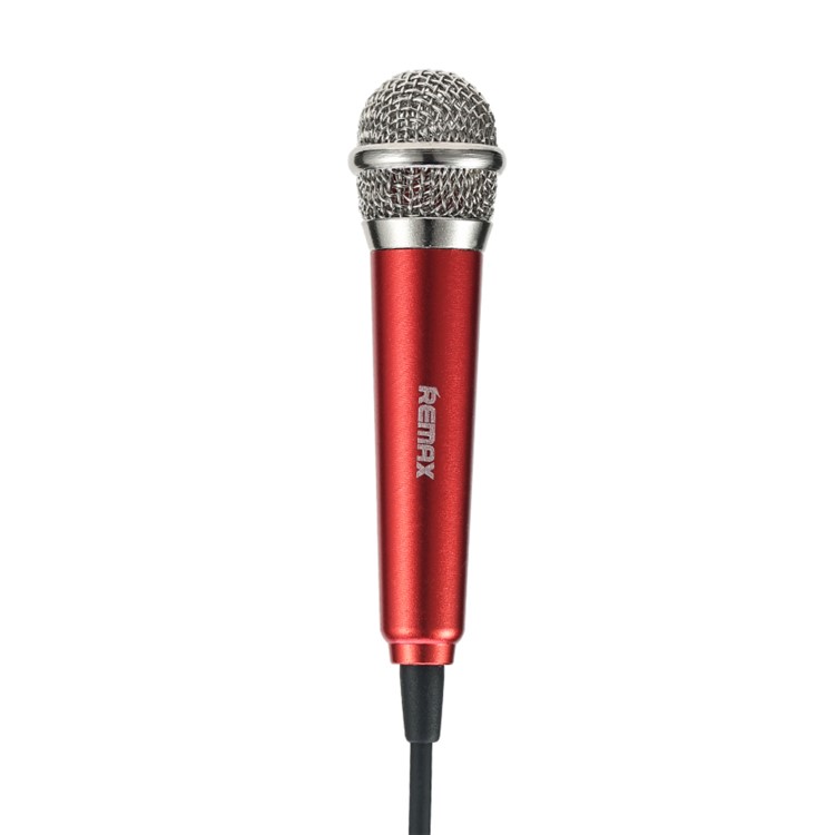 REMAX RMK-K01 Handheld Karaoke Microphone for Song-singing APPs - Red-1