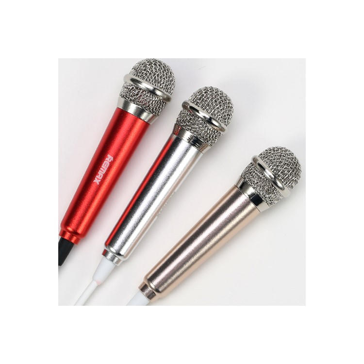 REMAX RMK-K01 Portable Karaoke Microphone for Song-singing APPs - Gold Color-6