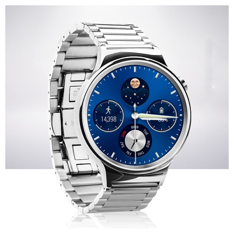 XINCUCO Stainless Steel Wristband with Butterfly Buckle for Huawei Watch - Silver Color / Buckle Width: 22mm-2