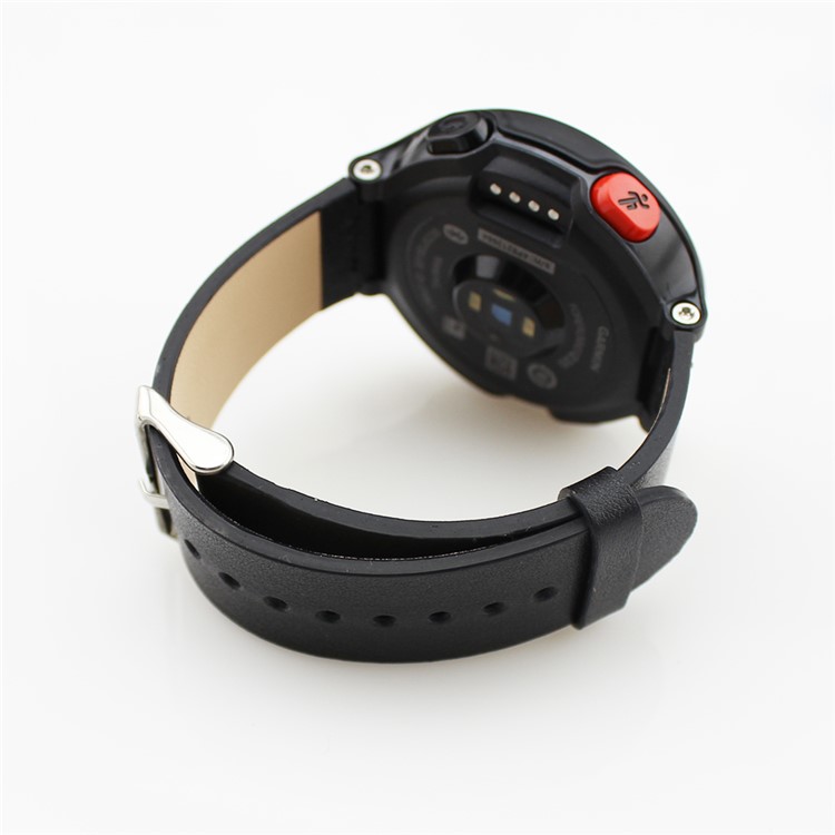 Genuine Leather Watchband for Garmin Forerunner 230/235/630 - Black-2